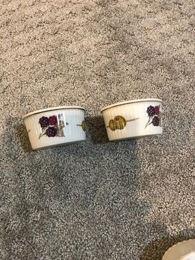 2 Royal Worcester Evesham Gold ramekins